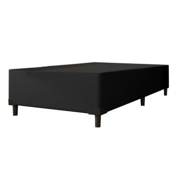 Cama Box Solteiro 0,88m Com 38cm De Altura Prince Preto