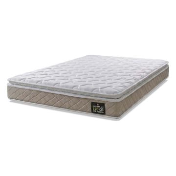 Colchão Casal Espuma D33 Millenium 138x188x19cm Bege/ Branco c/ pillow top