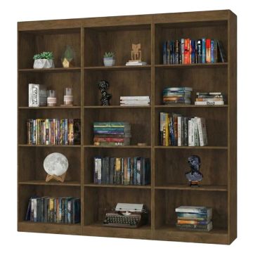Estante Livreiro Multiuso 12 prateleiras 1,78m Office Jequitibá J&A