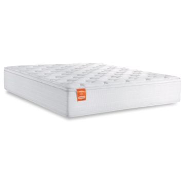 Colchão Casal King Molas Ensacadas Real Pillow Top 193x203x27cm Branco Inducol - Suporta até 130kg