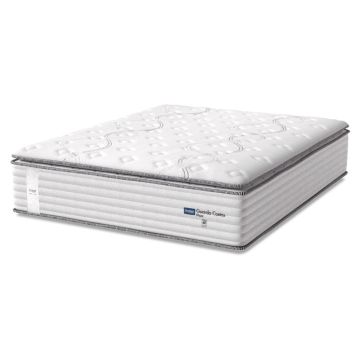 Colchão Casal Molas Guarda Costas Max Com Pillow 138x188x40cm Branco/ Cinza Probel