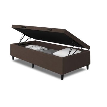 Cama Box Baú Base Solteiro para Colchão de 0,88m