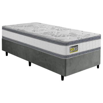 Cama Box Solteiro Molas Ensacadas D33 Double Face 88x188x65cm Hellen - Suporta até 120 kg