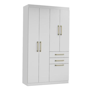 Guarda Roupas Solteiro 5 Portas 2 Gavetas Maya