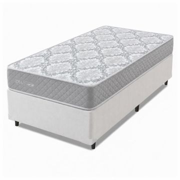 Cama Box Solteiro Double Face 100% D33 Edén 88x188x55cm Herval até - Suporta até 100kg
